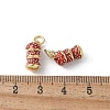 Brass Enamel Charms KK-D336-03G-3