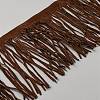 Double Sided Faux Suede Fabric Tassel Ribbons OCOR-WH0078-254-1