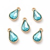 Faceted Glass Rhinestone Pendants FIND-G049-01G-03-3