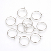 Tarnish Resistant 304 Stainless Steel Hoop Earrings LS-STAS-R071-40-1