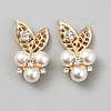 Alloy & Plastic Pearl & Rhinestone Cabochons FIND-WH0126-667-1