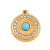 304 Stainless Steel Rhinestone Pendants CE-CBAF3A3-25G-01-1
