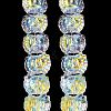 Electroplate Baking Paint Transparent Glass Beads Strands GL-CBA17FF-01L-3