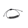 Bohemian Adjustable Handmade Dyed Natuarl Lava Rock Braided Bead Bracelets for Women RX0209-8-1
