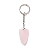 Natural Rose Quartz Sailor's Knot Pendant Keychain KEYC-E038-03P-05-3