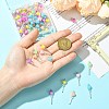 100Pcs Acrylic & Glass Pendants PALLOY-CJ00180-4