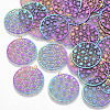 Ion Plating(IP) 201 Stainless Steel Filigree Pendants STAS-R102-09-1