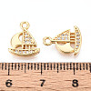 Brass Micro Pave Cubic Zirconia Charms X1-KK-N263-111G-3