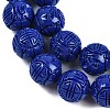 Synthetic Coral Carved Beads Strands CORA-M001-12-3