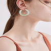 1 Pair Stylish Stainless Steel Fever Hoop Earrings EJEW-LP0011-05A-1