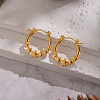 European Style Star 304 Stainless Steel Hoop Earrings IU1810-2