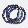 Electroplate Glass Beads Strands EGLA-A034-T6mm-J07-2