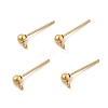 Ion Plating(IP) 304 Stainless Steel Ball Post Stud Earring Findings STAS-E163-44G-1