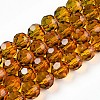 Baking Paint Transparent Glass Beads X1-DGLA-A035-T10mm-A05-1
