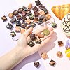 42Pcs 21 Colors Resin Cabochons RESI-CJ0005-05-4
