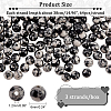  Synthetic Snowflake Obsidian Beads Strands G-NB0003-64-2