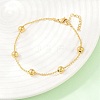 304 Stainless Steel Satellite Chain Bracelets BJEW-D458-01G-3