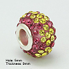 Resin Rhinestone European Beads GPDL-C004-04S-2