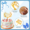 3Pcs 3 Styles Acrylic Cake Toppers FIND-TA0010-38B-4