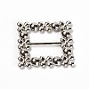 Square Alloy Buckles JEWB-WH0014-10B-2