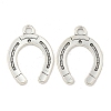 Tibetan Style Alloy Horseshoe Pendants LS-TIBEP-23708-AS-RS-3