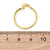 Brass Micro Pave Cubic Zirconia Cuff Rings for Women RJEW-K309-39B-G-5