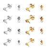 32Pcs 8 Styles 304 Stainless Steel Stud Earring Findings STAS-TA0002-96-2