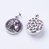 Natural Amethyst Pendants X-G-K234-A03-2