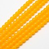 Imitation Amber Resin Round Beads Strands for Buddhist Jewelry Making X-RESI-A009A-8mm-02-1