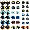 60Pcs 3 Styles Craft Glass Doll Eyes DOLL-YW0001-01-1