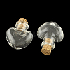 Heart Glass Bottle for Bead Containers X1-AJEW-R045-02-2