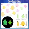 80Pcs 16 Styles Luminous Resin Sea Turtle Figurine Decoration FIND-CJ0003-49-2