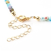 Beaded Necklaces NJEW-JN03536-03-5