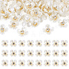 80Pcs Resin Bead Caps KY-TADJ0001-11-1