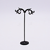 Solid Iron Plating Earring Display Stand Sets EDIS-WH0009-03C-1