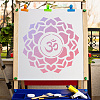 Chakra Yoga PET Plastic Drawing Painting Stencils Templates DIY-WH0244-199-5