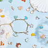 80Pcs 20 Styles Alloy Enamel Pendants ENAM-SC0007-08B-7