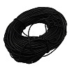 Black Cowhide Leather Cord For DIY Craft Jewelry X-WL-A003-18-1