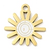 304 Stainless Steel Pendants STAS-F315-07G-01-1