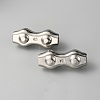 304 Stainless Steel Wire Double 2-post Cable Clamp FIND-WH0110-497-2