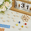 250Pcs Pine Wooden Building Boards for Painting WOCR-SP0001-01-3