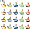 24Pcs Rack Plating Alloy Pendants FIND-YW0010-44-1