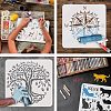 PET Plastic Drawing Painting Stencils Templates Sets DIY-WH0172-704-4