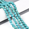 Dyed Synthetic Fossil Beads Strands G-T139-6mm-66F-2