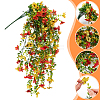 4Pcs Plastic Artificial Violet Vine for Wedding Decoration DIY-WR0005-32C-3