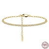 Clear Cubic Zirconia Tennis Bracelets BJEW-I314-009A-2