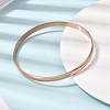 304 Stainless Steel Plain Bangles for Women Men BJEW-Z167-01M-04-4