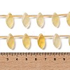 Natural Yellow Fluorite Beads Strands G-P607-A07-01-5