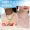 6Pcs 6 Colors Handmade Lampwork Pendants LAMP-SC0001-49-4