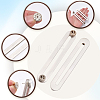 4Pcs 304 Stainless Steel & Brass Brooches JEWB-CP00001-6